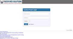 Desktop Screenshot of cp.ruchiwebsolutions.com