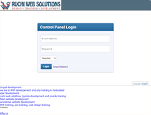 Tablet Screenshot of cp.ruchiwebsolutions.com